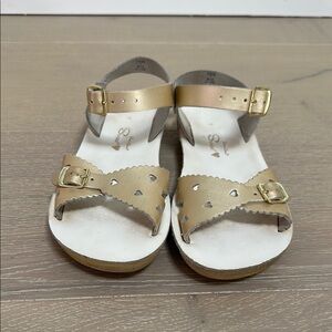 Salt Water Sandals by Hoy Sweetheart Sandals in Gold